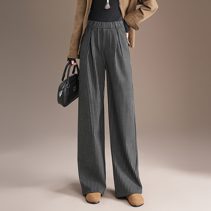 Fashion Slimming Loose Fit Straight Trousers