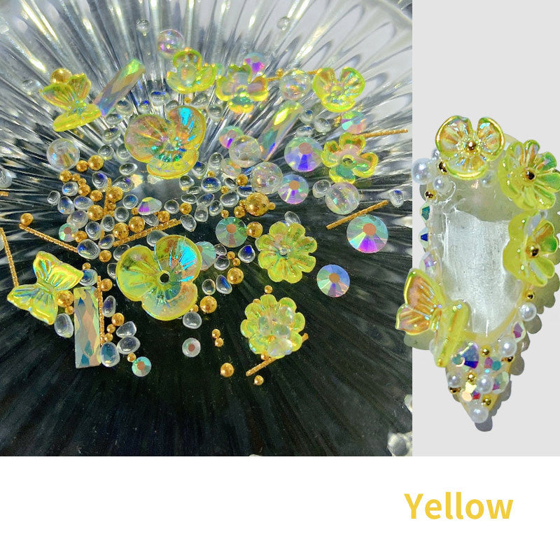 Flower Butterfly Nail Decoration Stickers