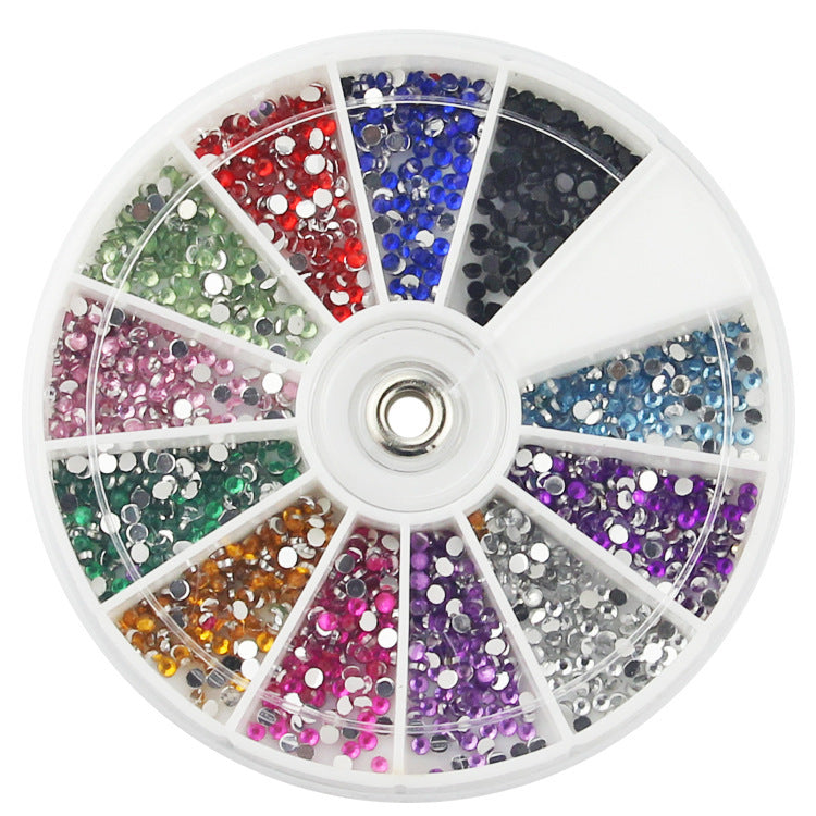 Nail Decoration Glass Jar Glitter & Jewelry