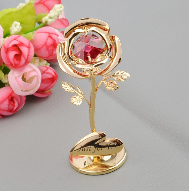 Luxury Diamond Rose Home Decor & Gift