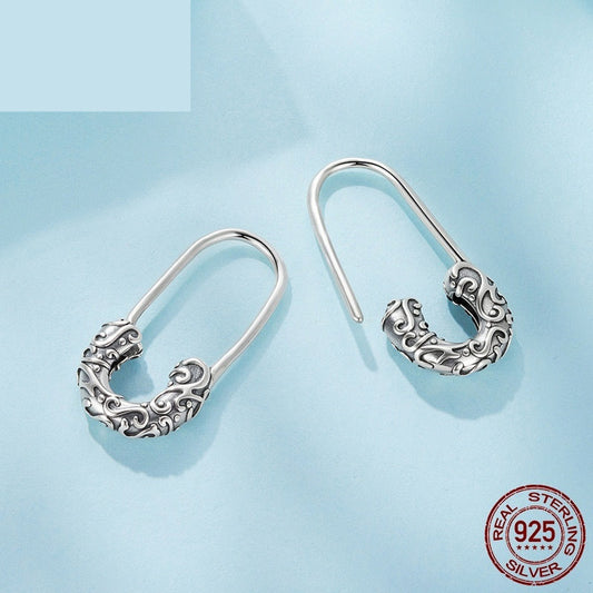 Retro Grass Pattern Clip-On Ear Hook