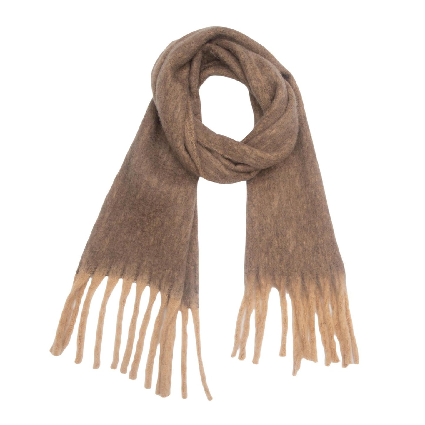 Women's Clip Flower Circle Yarn Tassel Wrap