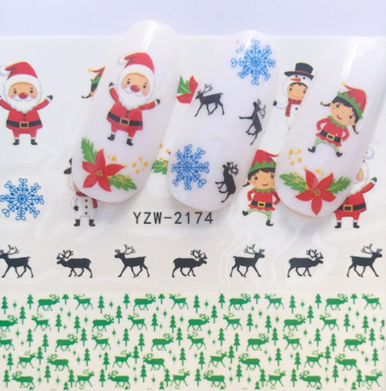 Christmas Water Transfer Nail Stickers & Decals