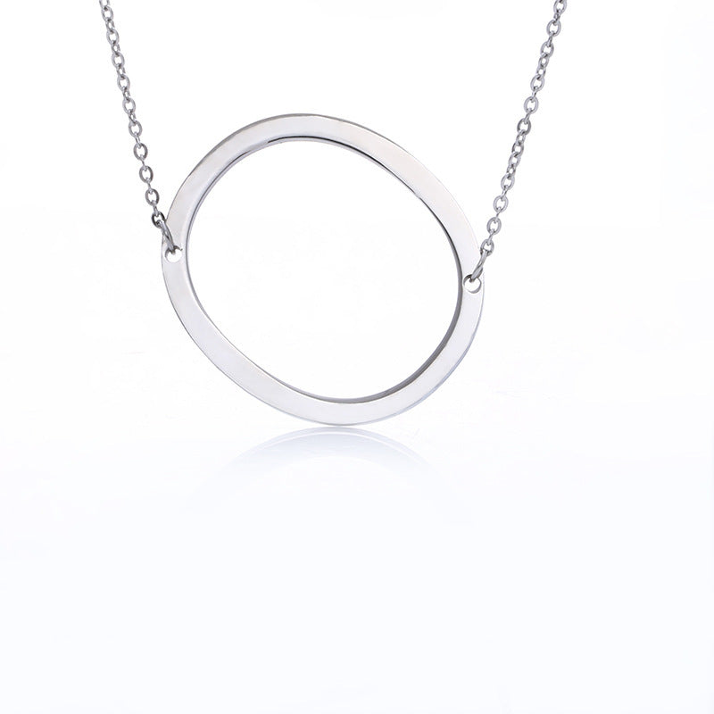 Rose Gold Plated Initial Letter Pendant Necklace