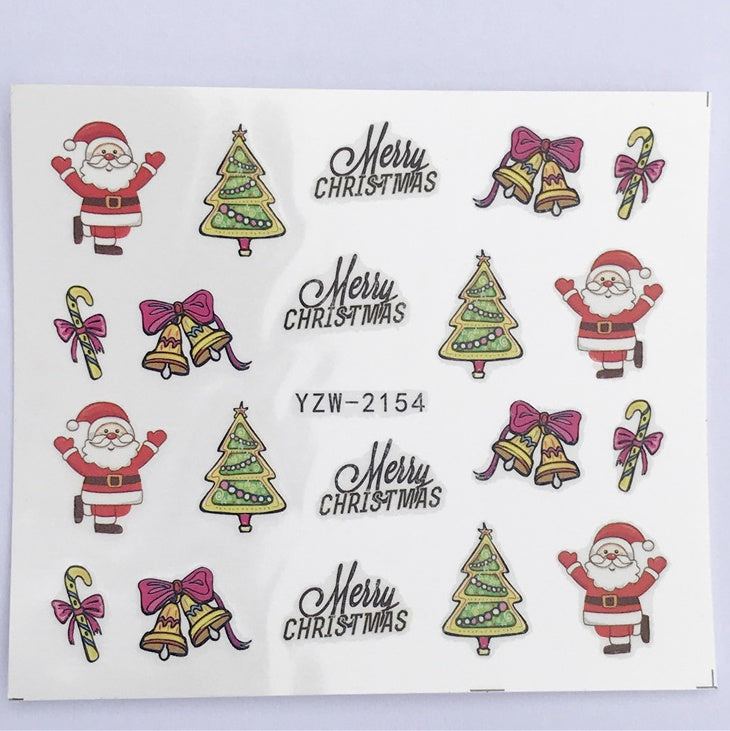 Christmas Water Transfer Nail Stickers & Decals