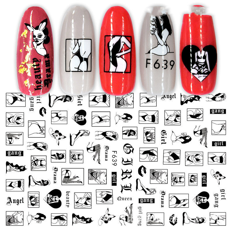 Rose & Heart 3D Adhesive Manicure Decals