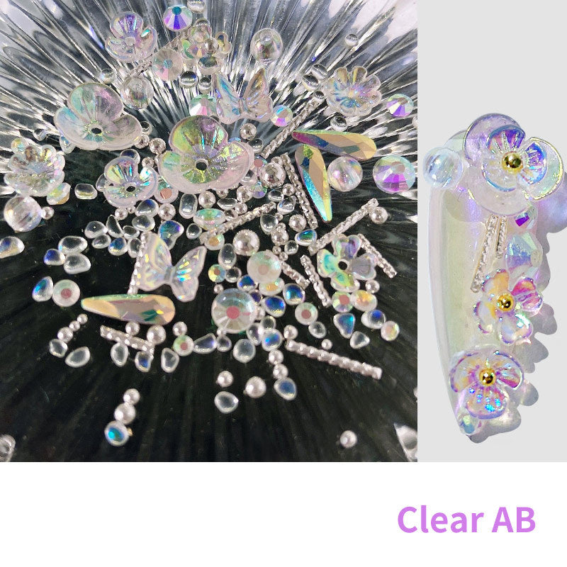 Flower Butterfly Nail Decoration Stickers