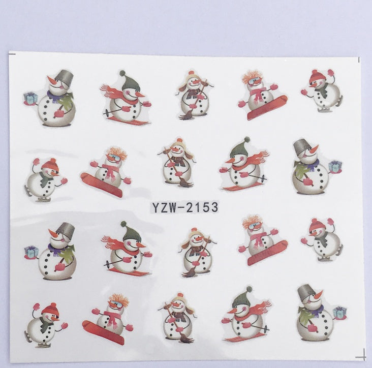 Christmas Water Transfer Nail Stickers & Decals