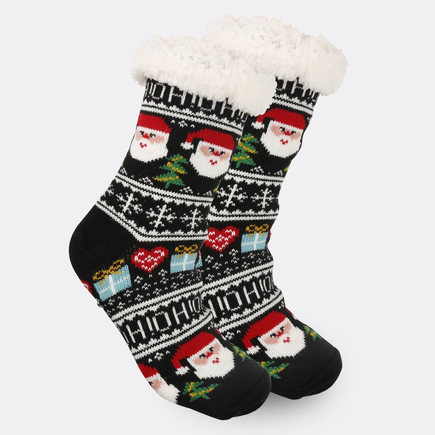 Festive Thermal Fleece-Lined Slipper/Room Socks