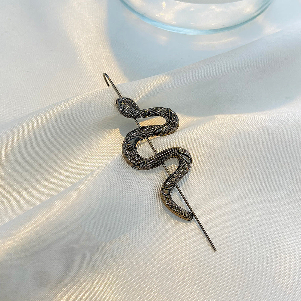 Unique Simulated Snake Drop Earrings