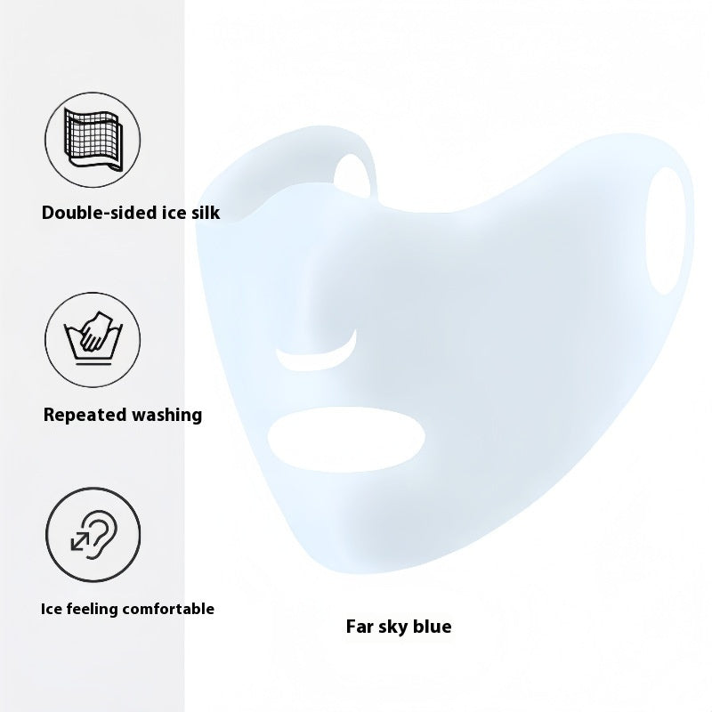 Ice Silk UV Protection Sunscreen Face Mask