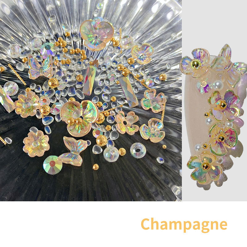 Flower Butterfly Nail Decoration Stickers