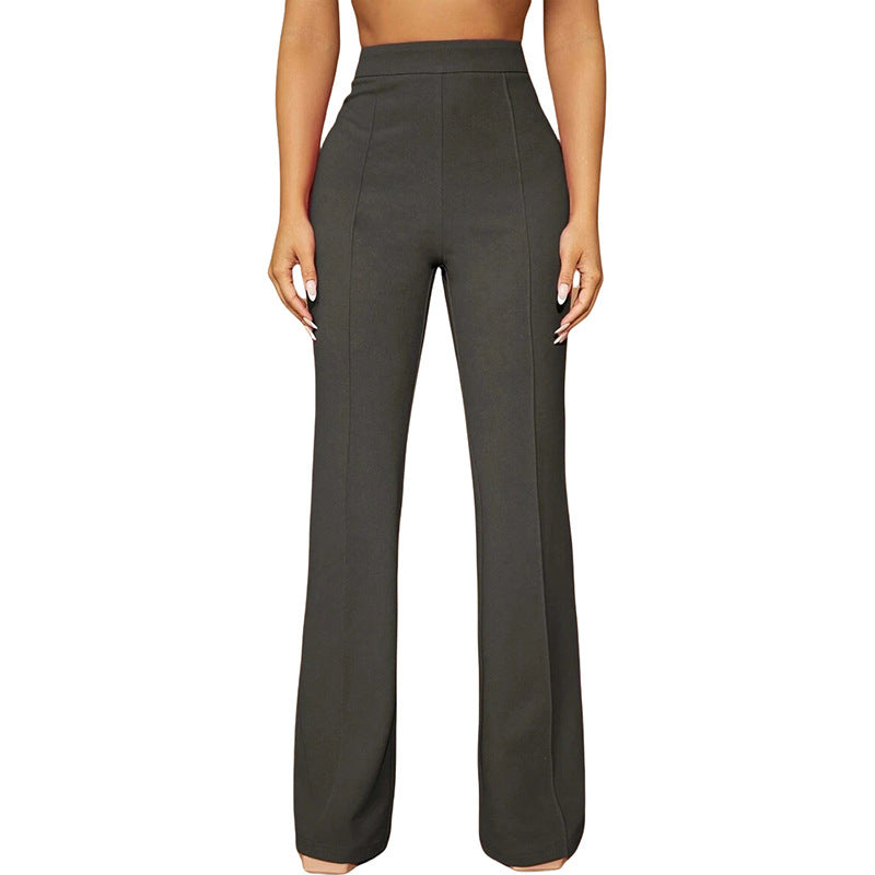 Fashion Fall High Waist Business Casual Trousers