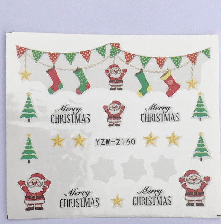 Christmas Water Transfer Nail Stickers & Decals
