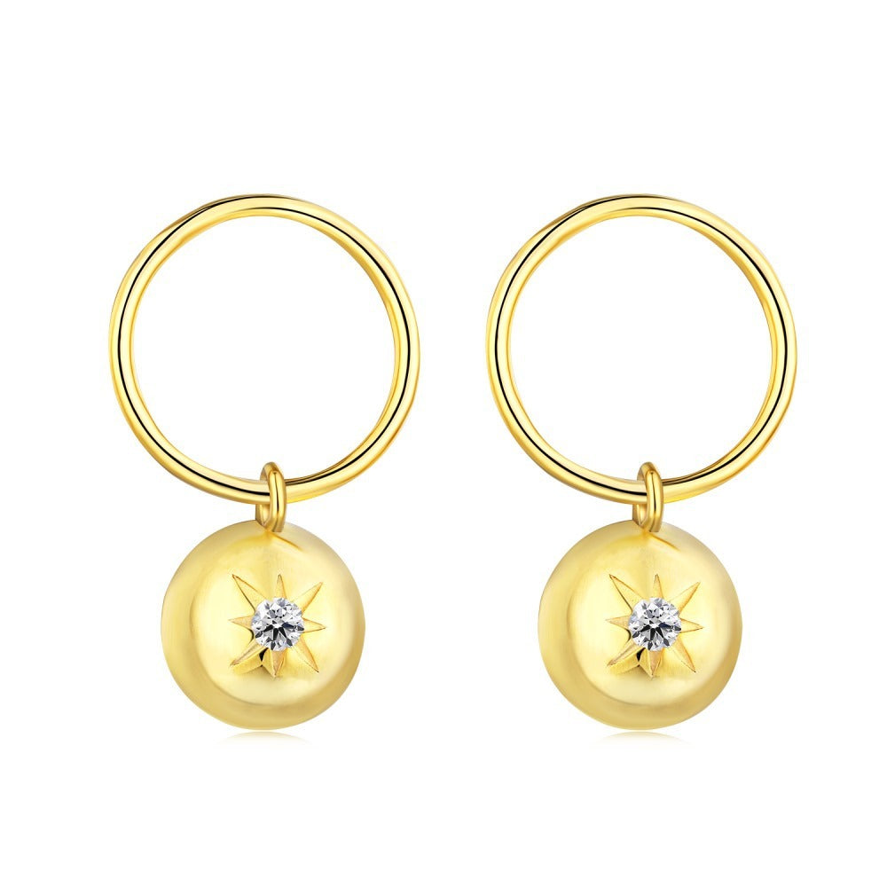 Pearl Starburst Stud Earrings for Women