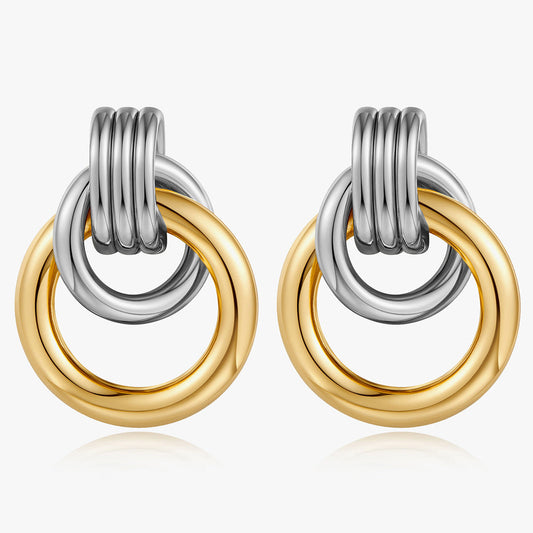 Everyday Wear Fade-Resistant Ring Earrings
