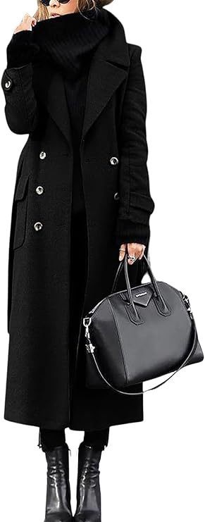 Women's Extended Length Thick Wool Coat