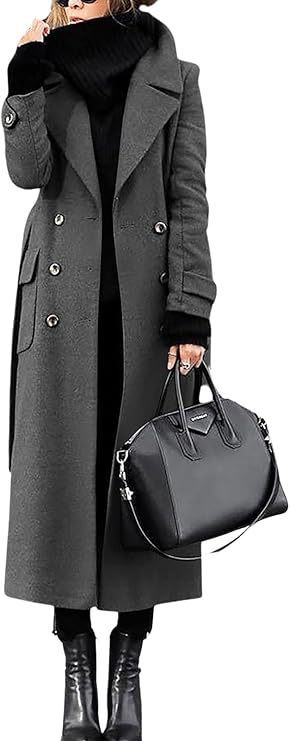 Women's Extended Length Thick Wool Coat