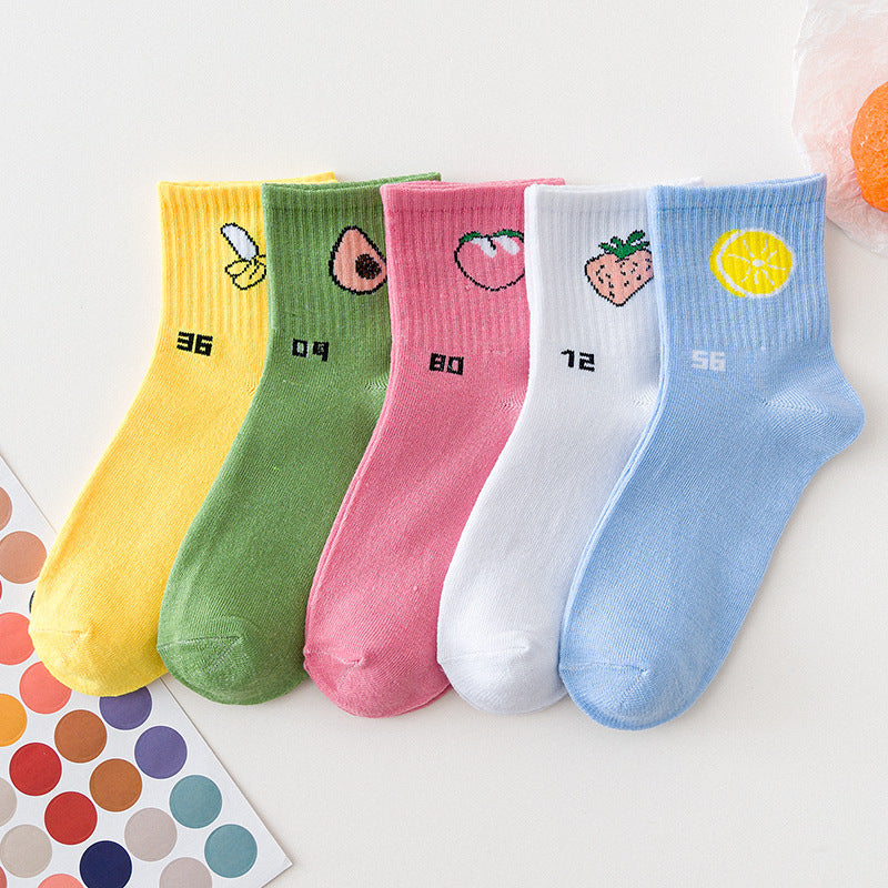 Cute Fruit Pattern Over-the-Knee Socks for Women