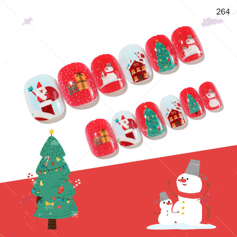 Cute Christmas Fake Nails