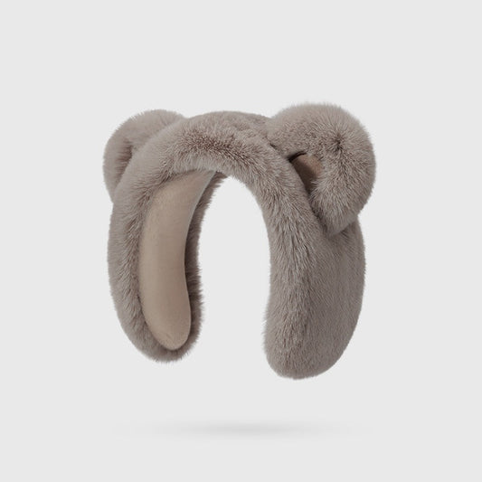 Cute Cartoon Bear Design Winter Ear Muffs for Women