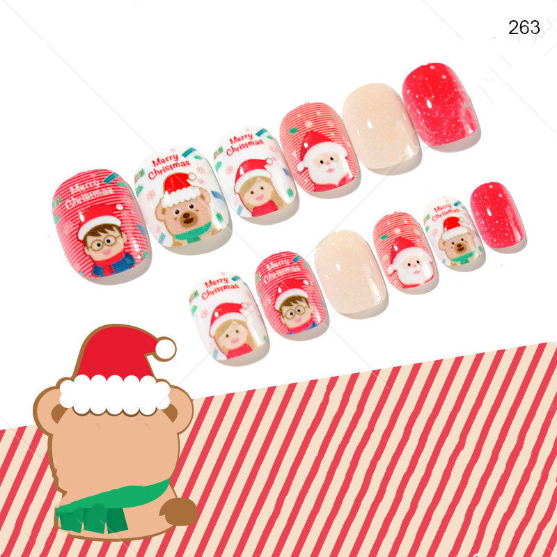 Cute Christmas Fake Nails