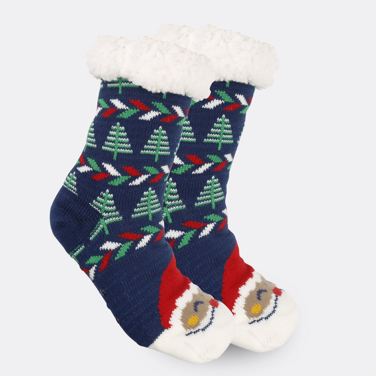 Festive Thermal Fleece-Lined Slipper/Room Socks
