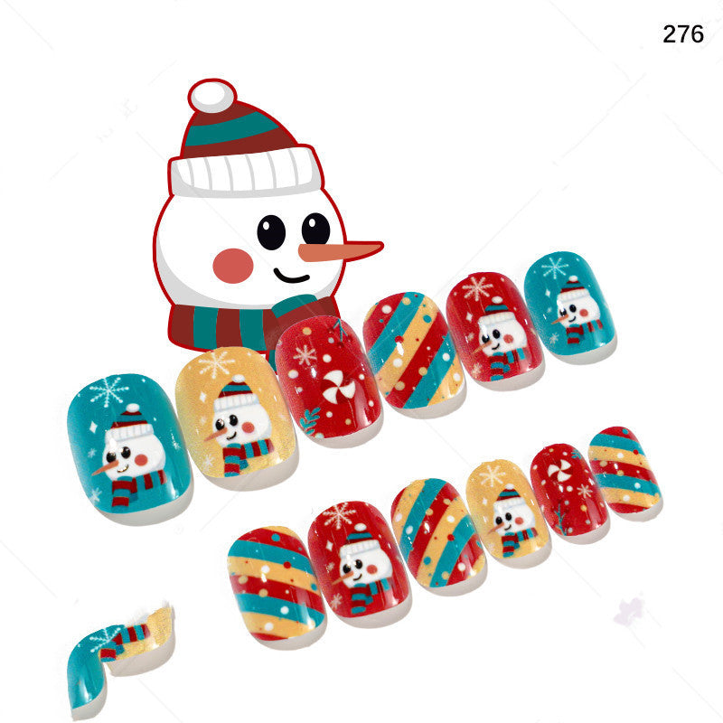 Cute Christmas Fake Nails