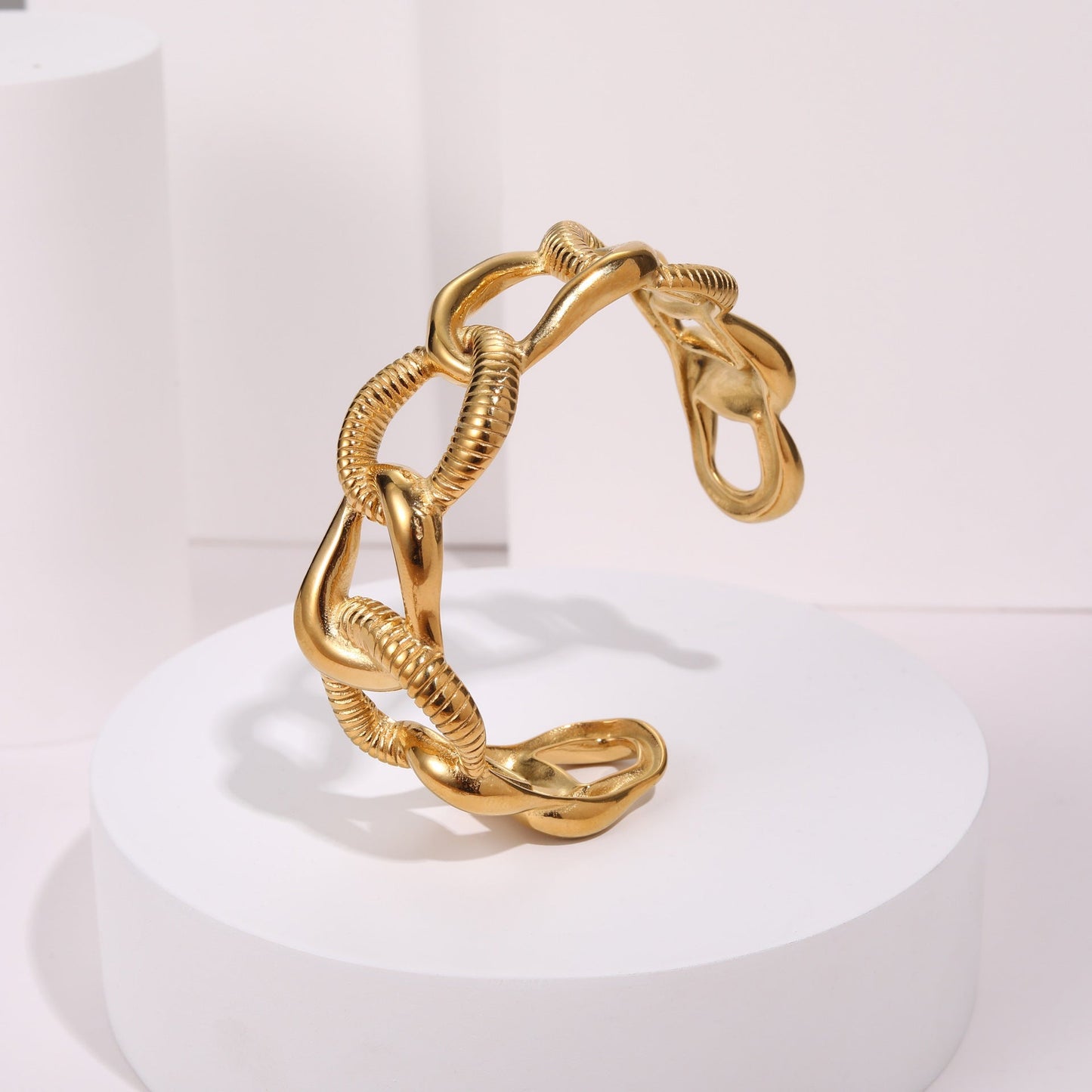 Modern Design Sense Wrap-Around Open Bracelet for Women