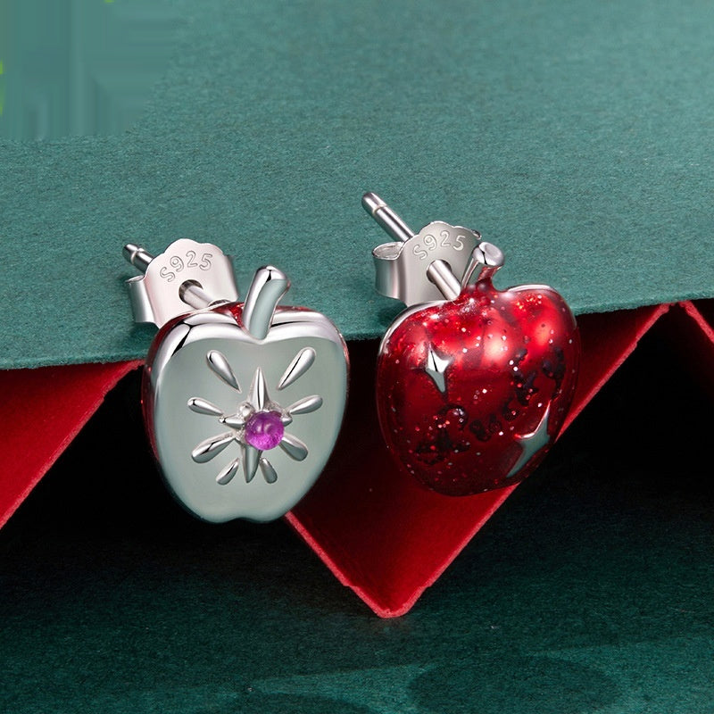 Winter Lucky Asymmetric Stud Earrings