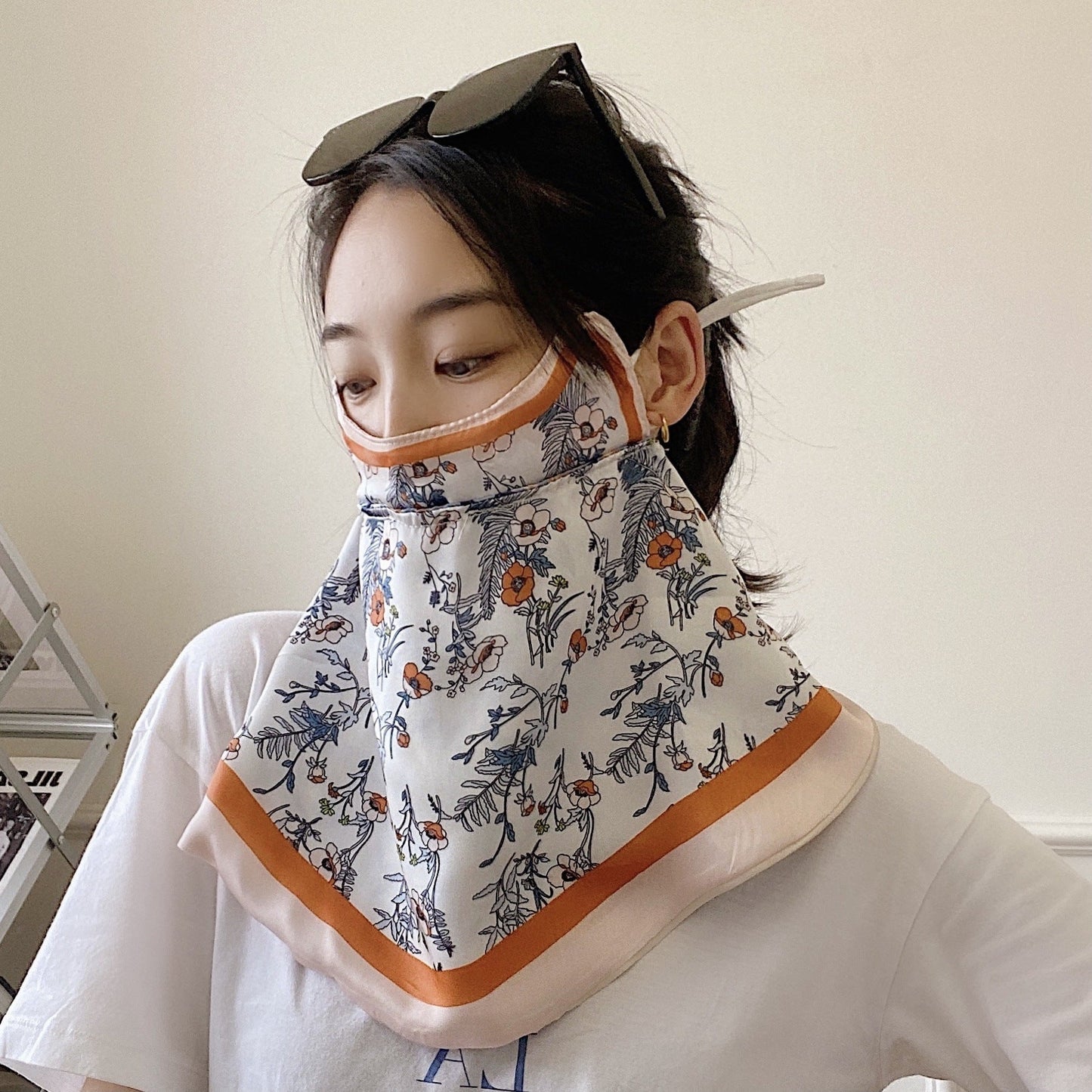 Women's Printed Breathable Summer Sunscreen Face Mask