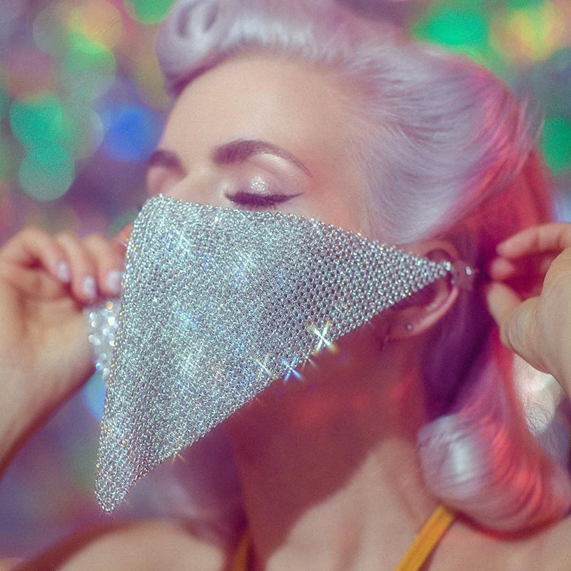Sparkling Rhinestone Trend Face Mask