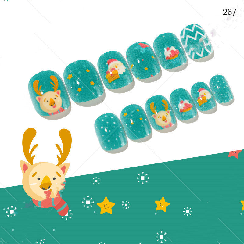Cute Christmas Fake Nails