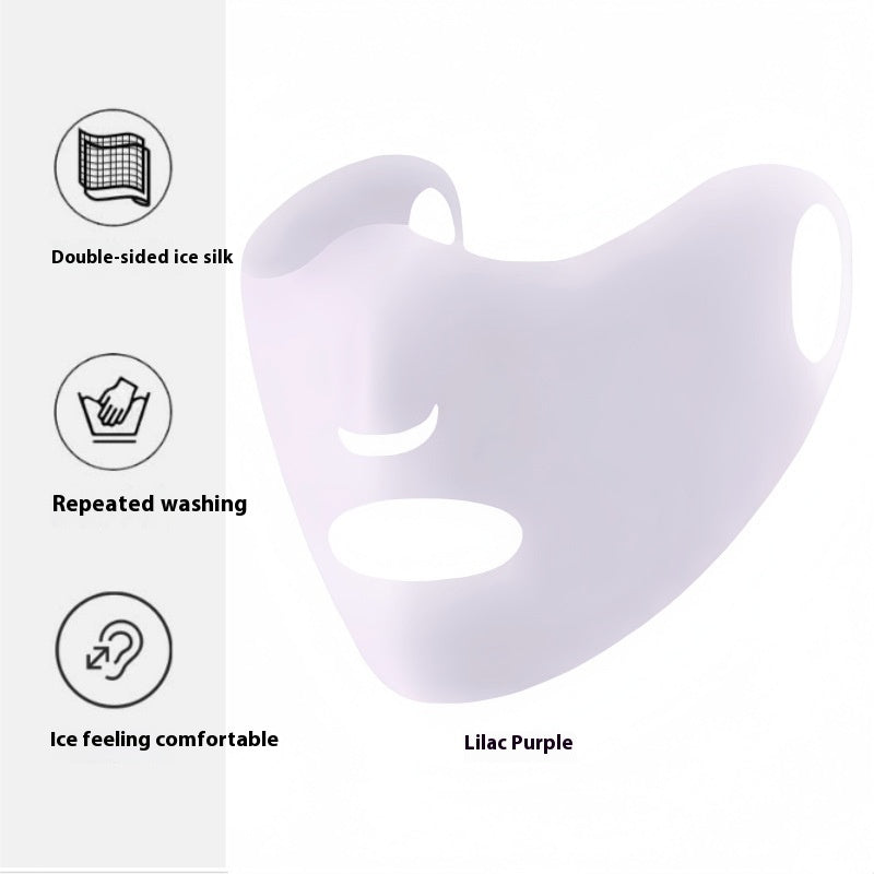 Ice Silk UV Protection Sunscreen Face Mask