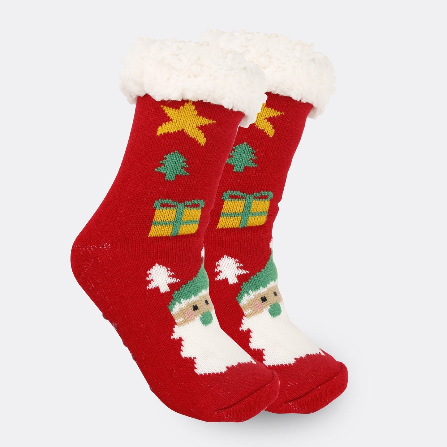 Festive Thermal Fleece-Lined Slipper/Room Socks