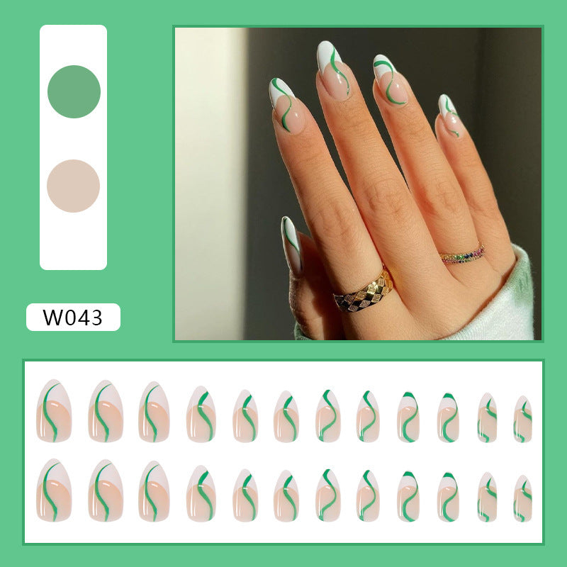 Nordic Style Adhesive Nail Line Art
