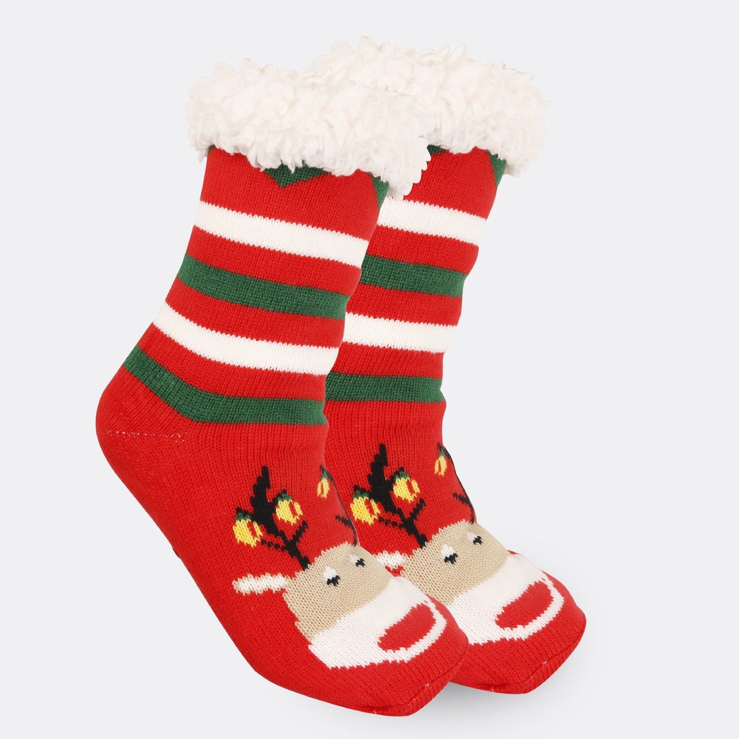 Festive Thermal Fleece-Lined Slipper/Room Socks