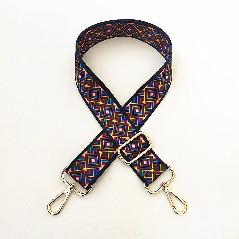 Colorful Wide Shoulder Strap & Purse Chain Accessory